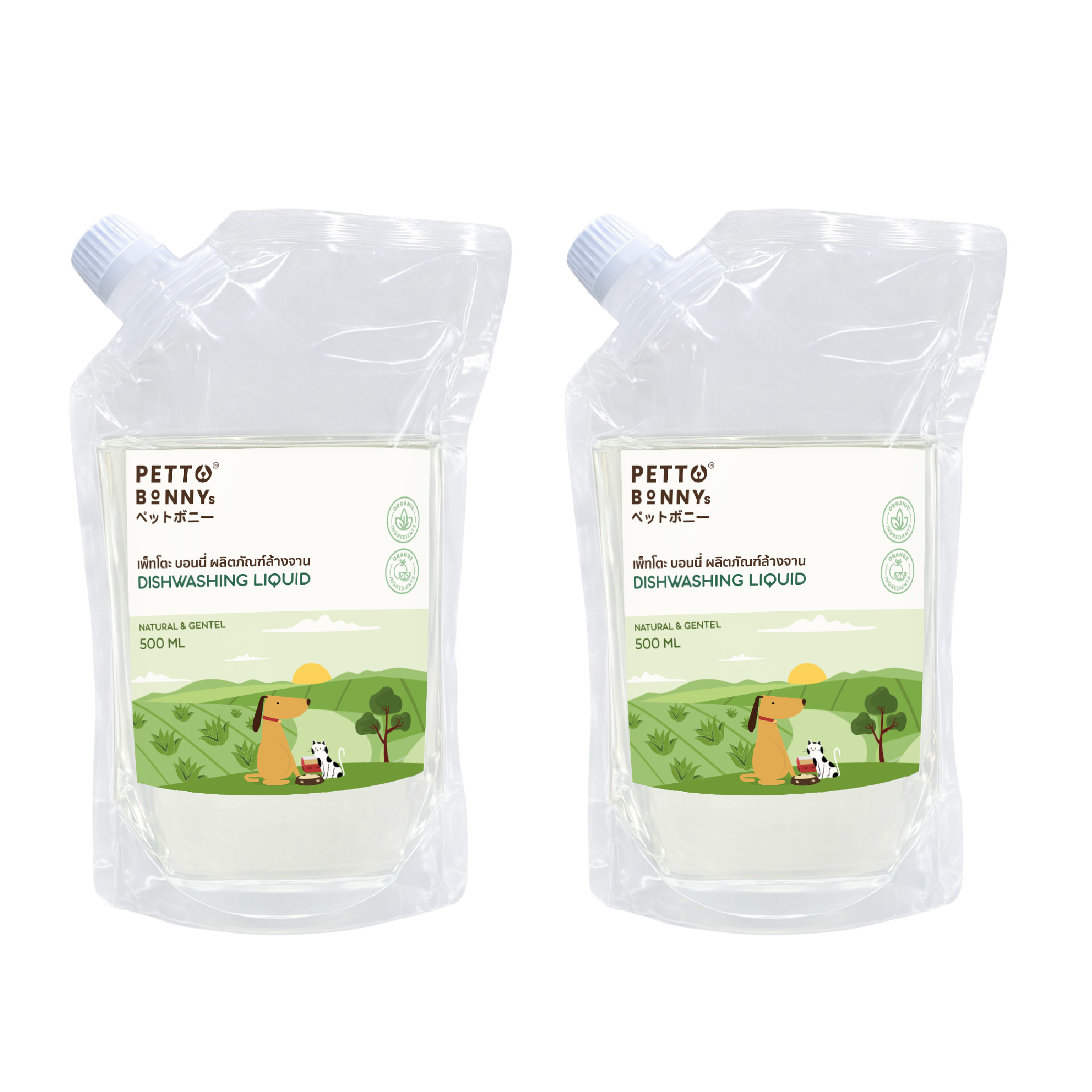 น้ำยาล้างจานสัตว์เลี้ยง PETTO BONNYS สูตรอ่อนโยน 500 มล.